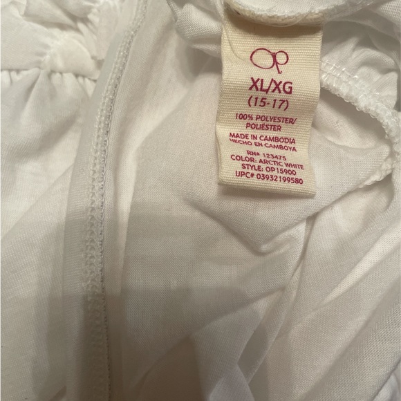 OP Junior Ruffled Bodice Strapless Sundress/beach cover up - Picture 4 of 5